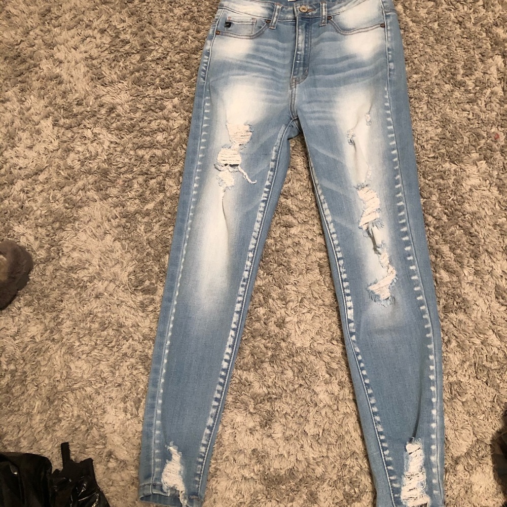 Distressed jeans